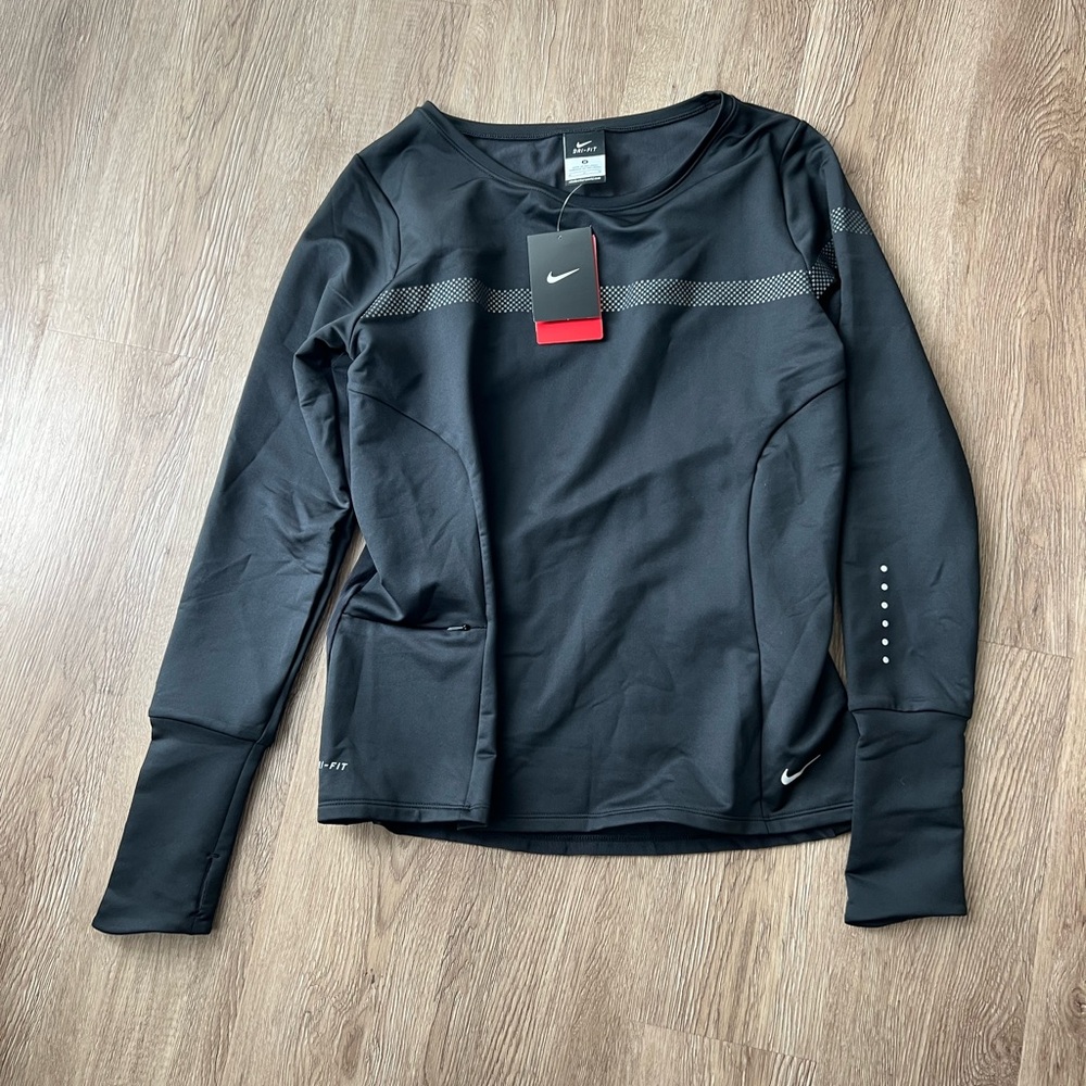 Nike Black Long Sleeve Athletic Top